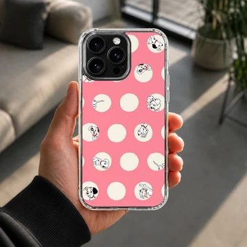 101 Dalmatians themed phone case with red and white polka dots — Lifestyle