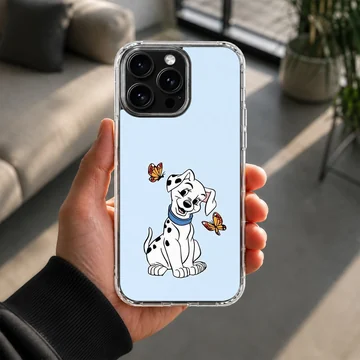 101 Dalmatians puppies with butterflies on phone case — Lifestyle