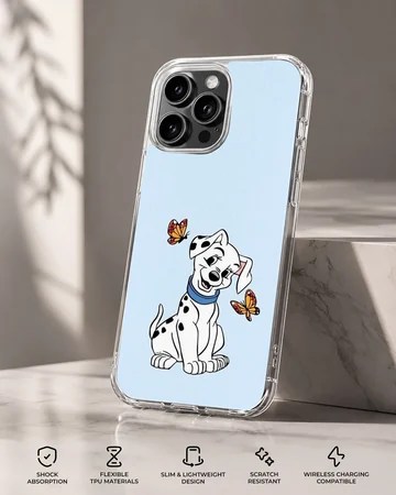 101 Dalmatians puppies with butterflies on phone case — Specs