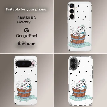 101 Dalmatians puppy in bath with bubbles phone case — Collage
