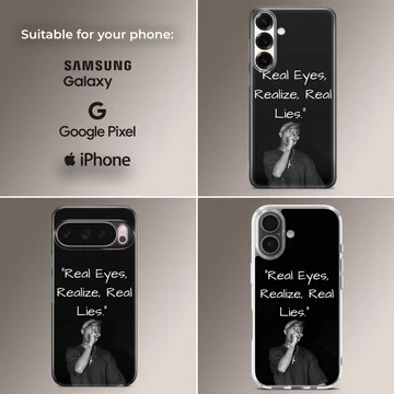 2Pac quote and image on phone case — Collage