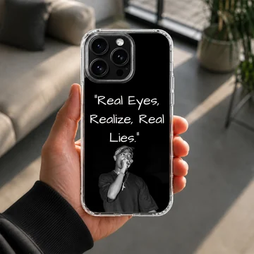 2Pac quote and image on phone case — Lifestyle