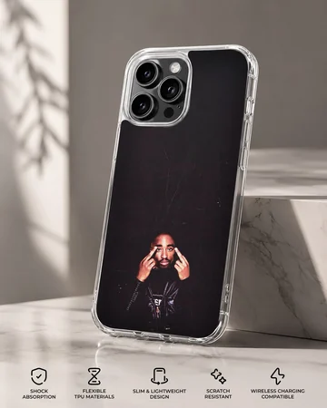 2Pac tribute phone case featuring iconic music legend — Specs