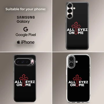 2Pac All Eyez On Me typography design phone case — Collage