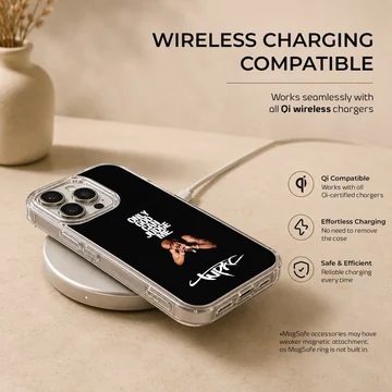 2pac iconic quote and photograph on a phone case — Charging