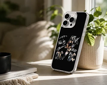 AC DC logo with signatures design phone case — Lifestyle