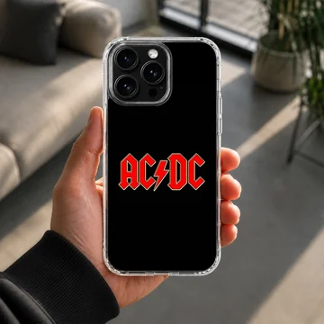 AC/DC band logo phone case with bold typography — Lifestyle