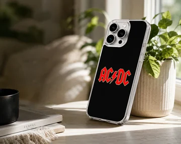 AC/DC band logo phone case with bold typography — Lifestyle