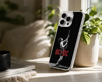 AC DC guitarist design on a phone case — Lifestyle