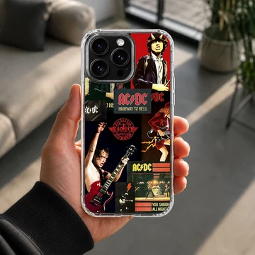 AC DC collage design on phone case — Lifestyle