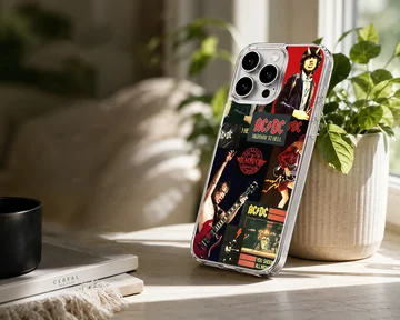 AC DC collage design on phone case — Lifestyle