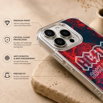 AC DC Back in Black design phone case — Info