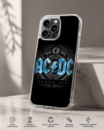 AC DC Black Ice design on phone case — Specs