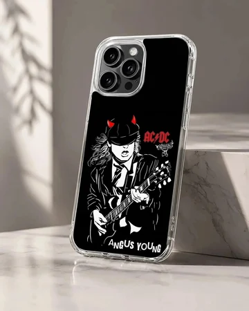 AC DC rock legend illustration phone case