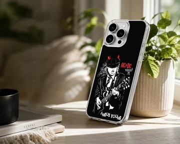 AC DC rock legend illustration phone case — Lifestyle