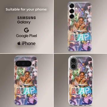 ASAP Rocky collage artwork on a phone case — Collage