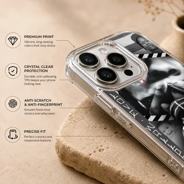 ASAP Rocky black and white art phone case with dynamic design — Info