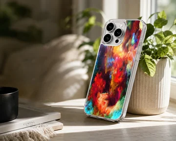 Colorful abstract art design on a phone case. — Lifestyle