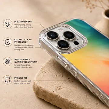 Dynamic gradient abstract art phone case — Info