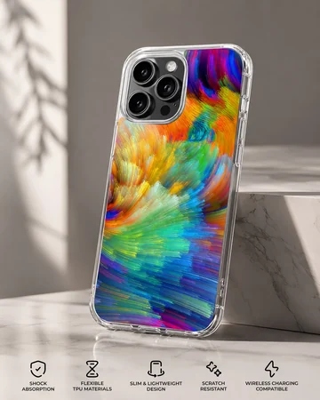 Vibrant abstract brushstroke phone case — Specs