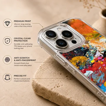 Vibrant abstract art with dynamic colors on phone case — Info