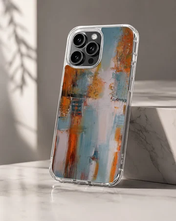 Colorful abstract painting on phone case — Hero