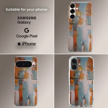 Colorful abstract painting on phone case — Collage