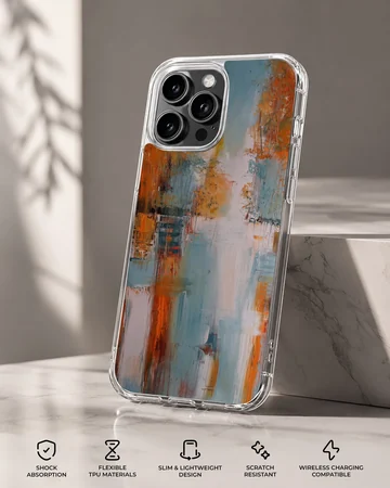 Colorful abstract painting on phone case — Specs