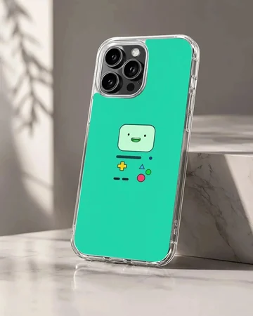 Adventure Time phone case featuring BMO in green design