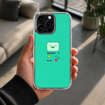 Adventure Time phone case featuring BMO in green design — Lifestyle