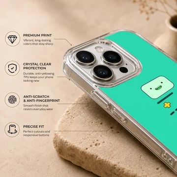 Adventure Time phone case featuring BMO in green design — Info