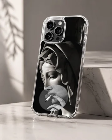 Edgy aesthetic abstract art on a phone case — Hero