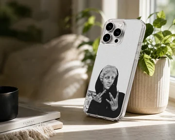 Aesthetic abstract art phone case featuring an edgy black and white design. — Lifestyle
