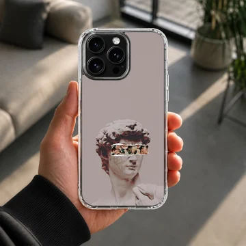 Aesthetic abstract art with a statue design on phone case — Lifestyle