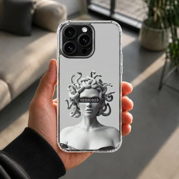 Medusa-inspired aesthetic art design on phone case — Lifestyle