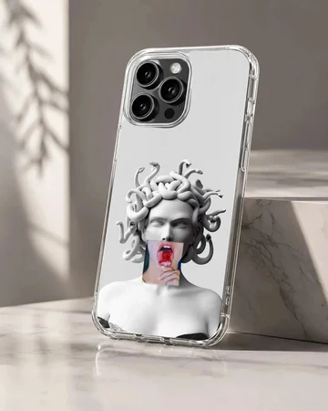 Edgy minimal design on aesthetic abstract art phone case