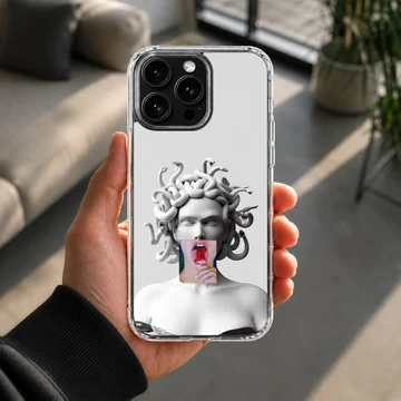 Edgy minimal design on aesthetic abstract art phone case — Lifestyle