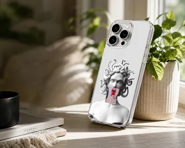 Edgy minimal design on aesthetic abstract art phone case — Lifestyle