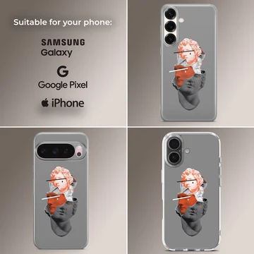 Aesthetic abstract art with modern design on phone case — Collage