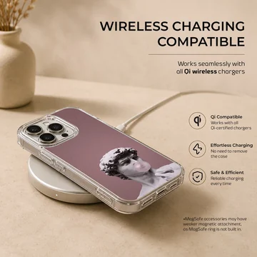Aesthetic abstract art design featuring sculpture and bubblegum on a phone case — Charging