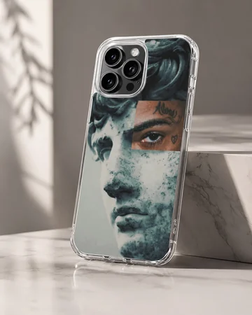 Aesthetic abstract art design on phone case. — Hero