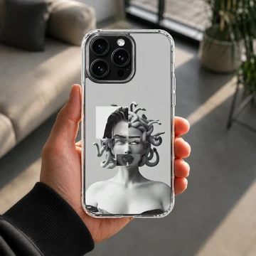 Edgy design with abstract female form on phone case — Lifestyle