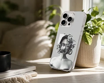 Edgy design with abstract female form on phone case — Lifestyle