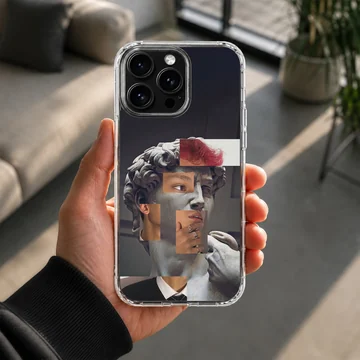 Aesthetic abstract art design on a phone case — Lifestyle