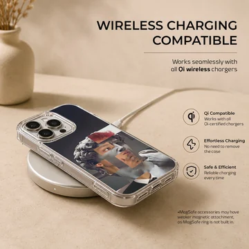 Aesthetic abstract art design on a phone case — Charging