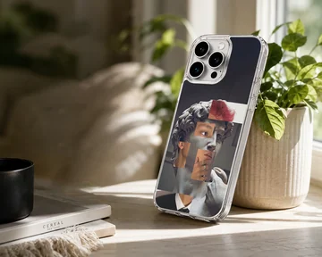 Aesthetic abstract art design on a phone case — Lifestyle