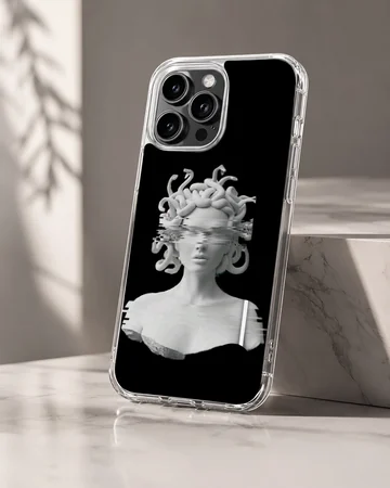 Aesthetic abstract art design phone case with edgy illustration — Hero