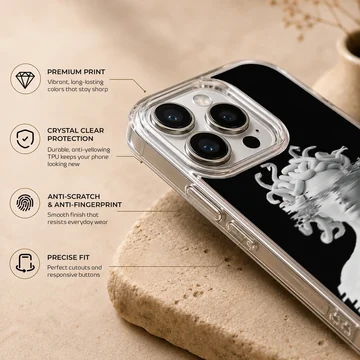 Aesthetic abstract art design phone case with edgy illustration — Info