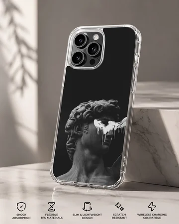 Aesthetic abstract art phone case with sculptural detail. — Specs