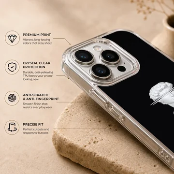 Aesthetic abstract art depicting a minimalist sculpture on phone case — Info